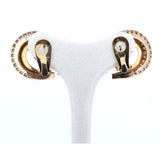 Vintage Ohrringe aus 18 Karat Gold mit ca. 2.9 Karat Diamanten im Brillantschliff, 50er / 60er Jahre