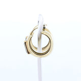 Vintage Ohrringe aus 18 Karat Gold mit grünen Turmalinen, 70er Jahre