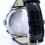 Vintage Chronograph Armbanduhr mit schwarzem Zifferblatt, 40er Jahre