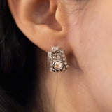 Boucles d'oreilles Art Déco en platine avec diamants (environ 1,80 ct), années 1930