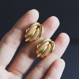 Vintage „Unoaerre“ Ohrringe aus 18 Karat Gold, 80er / 90er Jahre
