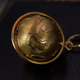 Vintage Anhänger in Form eines Globus in 18 Karat Gold, 70er Jahre - Antichità Galliera