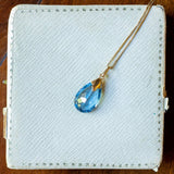 Vintage Anhänger mit Topas und 18 Karat Gold, 70er Jahre - Antichità Galliera