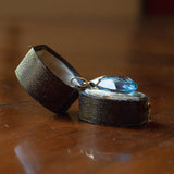 Vintage Anhänger mit Topas und 18 Karat Gold, 70er Jahre - Antichità Galliera