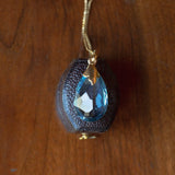 Vintage Anhänger mit Topas und 18 Karat Gold, 70er Jahre - Antichità Galliera