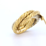 Vintage zweifarbige Brosche aus 18 Karat Gold, 60er Jahre