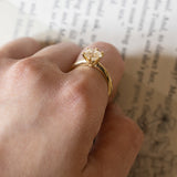 Solitaire in 18K gold with 1.67ct brilliant cut diamond