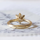 Solitaire in 18K gold with 1.67ct brilliant cut diamond