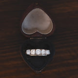 Vintage 14K gold ring with brilliant cut diamonds (1.2ctw approx.), 60s