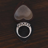 Vintage 14K gold ring with brilliant cut diamonds (1.2ctw approx.), 60s