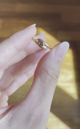 Anillo vintage de rubí en oro de 18 quilates, años 50