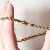 Collana torchon vintage in oro 9K, anni ‘60/‘70