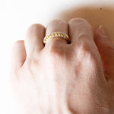 Veretta vintage in oro 18K con diamanti (0.27ctw ca.), anni ‘60