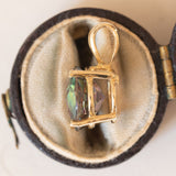 Современный кулон из 9-каратного золота с мистическим топазом