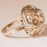 Vintage Cocktailring aus 8 Karat Gelbgold mit Citrin (ca. 2.60 Karat), 70er Jahre