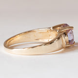 Vintage 9K Gold Pink Topaz Ring, 70s/80s