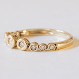 Anello vintage in oro 14K con diamanti (0.20ctw ca.), anni ‘70