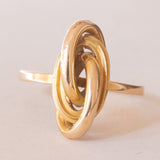 Anello vintage in oro giallo 18K, anni ‘70/‘80