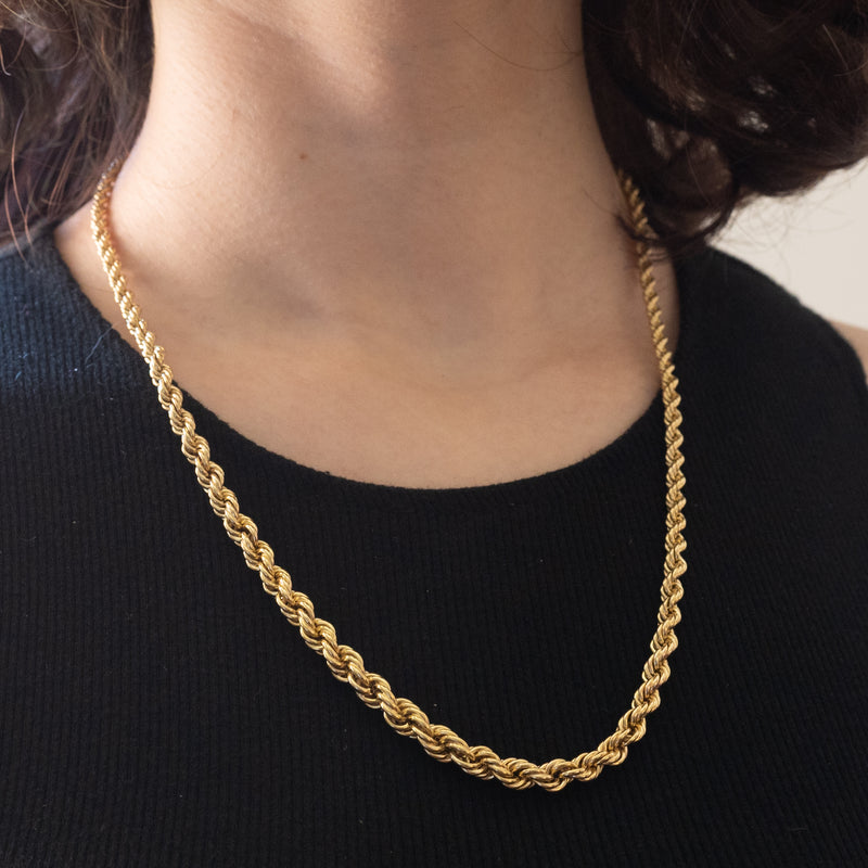 Collana torchon vintage in oro 8K, anni ‘70