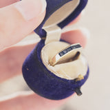 Vintage 14K gold ring with sapphires, 1970s