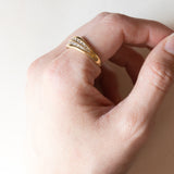 Anello vintage in oro 18K con diamanti (0.50ctw ca.), anni ‘70