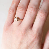 Antiker 18-karätiger Gelbgold- und Weißgold-Diamant im Fancy-Schliff (ca. 0.25 ct), Solitär, 10er/20er Jahre