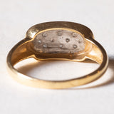 Anello vintage in oro 18K con diamanti (0.05ctw ca.), anni ‘70