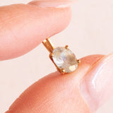 Los mit Vintage-Ohrringen aus 18 Karat Gelbgold und Vintage-Anhänger aus 18 Karat Gelbgold mit blauem Quarz, 70er Jahre
