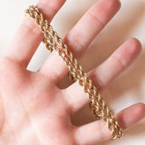 Collana torchon vintage in oro 9K, anni ‘60/‘70