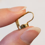 Vintage 8K Gold Peridot Ohrringe, 60er/70er Jahre