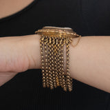 Старинный браслет из 18-каратного золота с камеей из ракушек, начало 900-х гг.