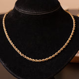 Collana torchon vintage in oro 9K, anni ‘60/‘70