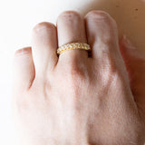 Veretta vintage in oro 18K con diamanti (0.27ctw ca.), anni ‘60