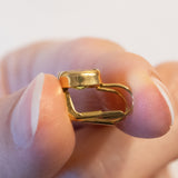 Vintage 8K Gold Peridot Ohrringe, 60er/70er Jahre