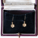 Boucles d'oreilles pendantes vintage en or 18 carats, 60