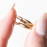 Vintage Creolen aus 18 Karat Gelbgold, 40er/50er Jahre