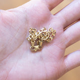 Vintage 8K yellow gold soft bracelet, 1960s