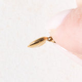 Paar Vintage Herzanhänger aus 18 Karat Gelbgold und Rubin, 60er Jahre