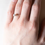 Solitario antico in oro 18K con diamante di taglio vecchia miniera (0.30ct ca.), anni ‘10/‘20