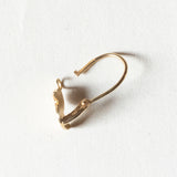 Vintage Entenohrringe aus 18 Karat Gold, 70er/80er Jahre