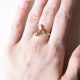 Vintage 18K gold moonstone ring, 1960s