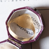 Anello vintage in oro 18K con onice e diamante, anni ‘50/‘60