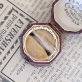 Anello vintage in oro 8K con diamanti, anni ‘50/‘60