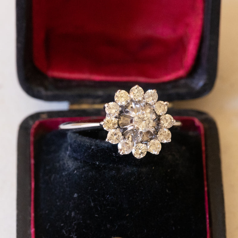 Bijouxbaume Bague Marguerite Diamant Ancienne Bague