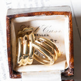 Винтажные серьги-кольца из 18-каратного золота с бриллиантами, 60-е/70-е годы