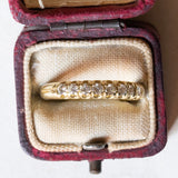 Veretta vintage in oro 18K con diamanti (0.27ctw ca.), anni ‘60