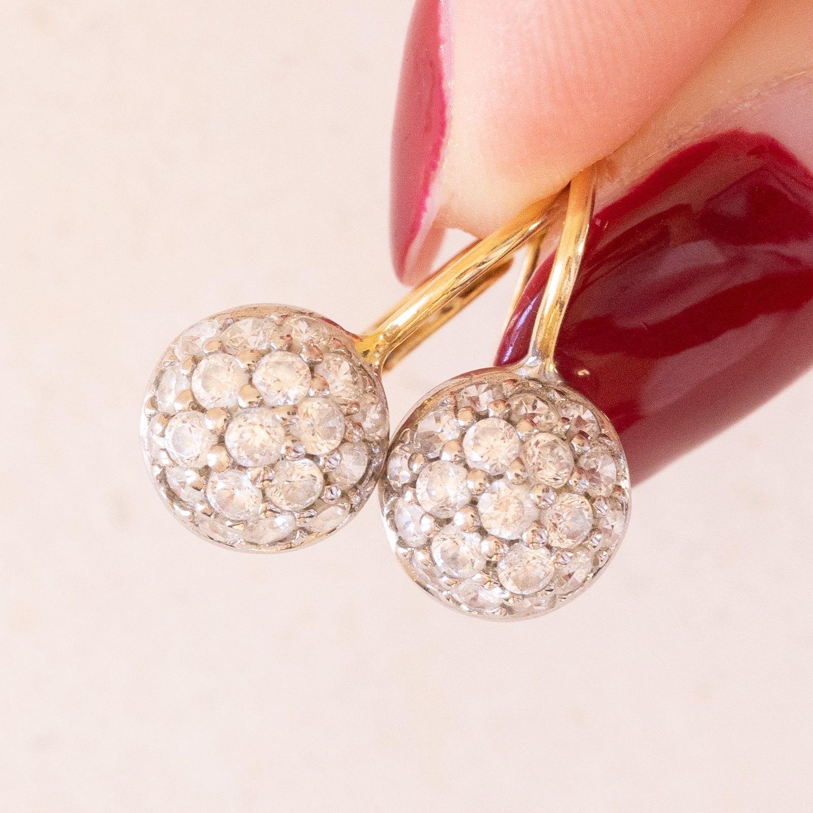 Orecchini Pendenti In Oro Giallo 333 E Onice Vera - NKlaus, Design A Strappo Con Perno A Sfera