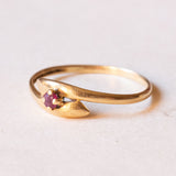 Винтажное кольцо с рубином из 18-каратного золота, 50-е годы