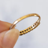 Vintage 18K gold ring with diamonds (0.09ctw approx.), 1960s