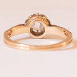 Antiker 18-karätiger Gelbgold- und Weißgold-Diamant im Fancy-Schliff (ca. 0.25 ct), Solitär, 10er/20er Jahre